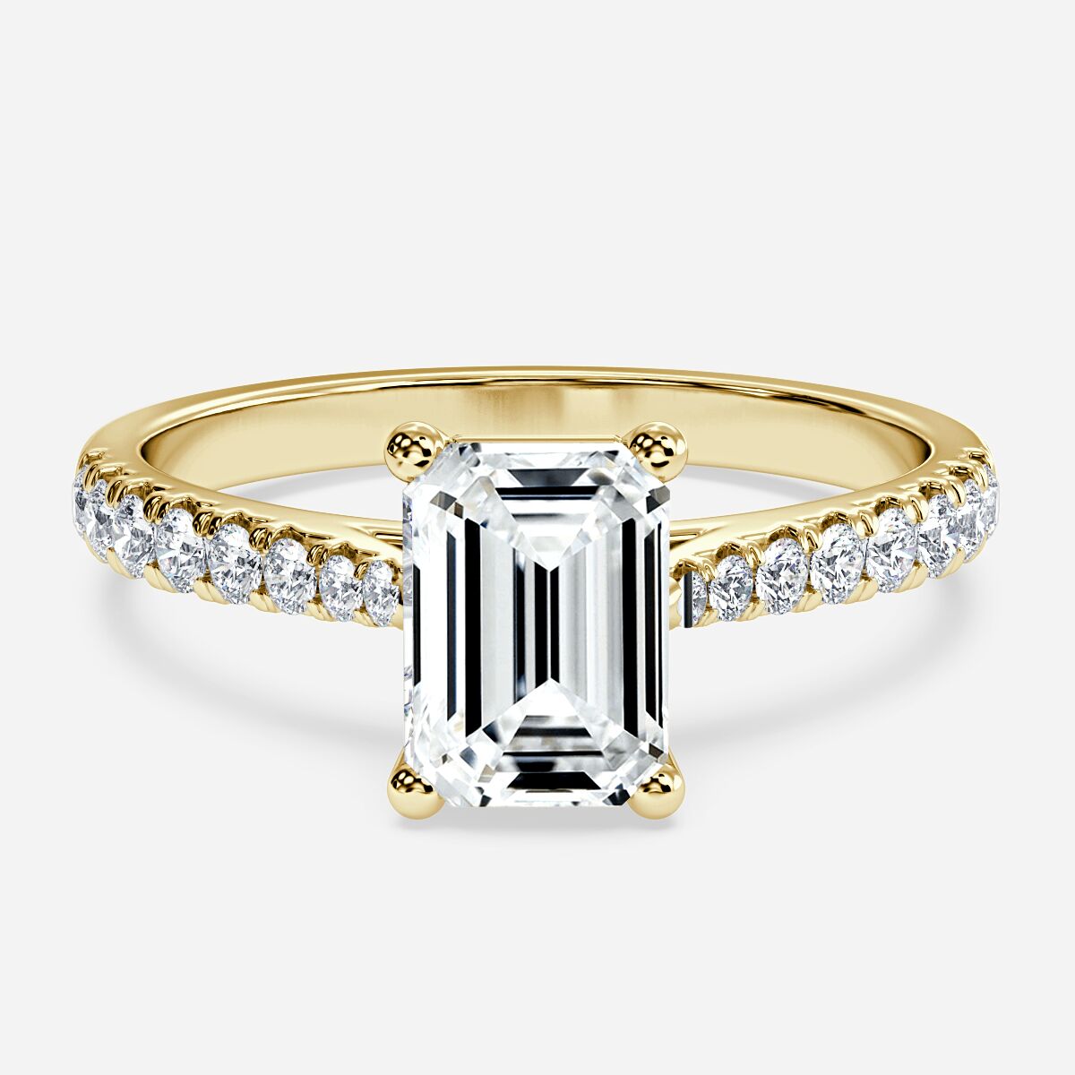 garava classic emerald cut solitaire ring
